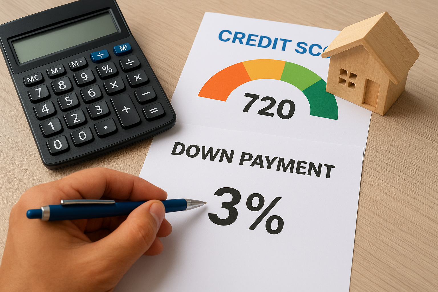 Credit score and down payment minimums