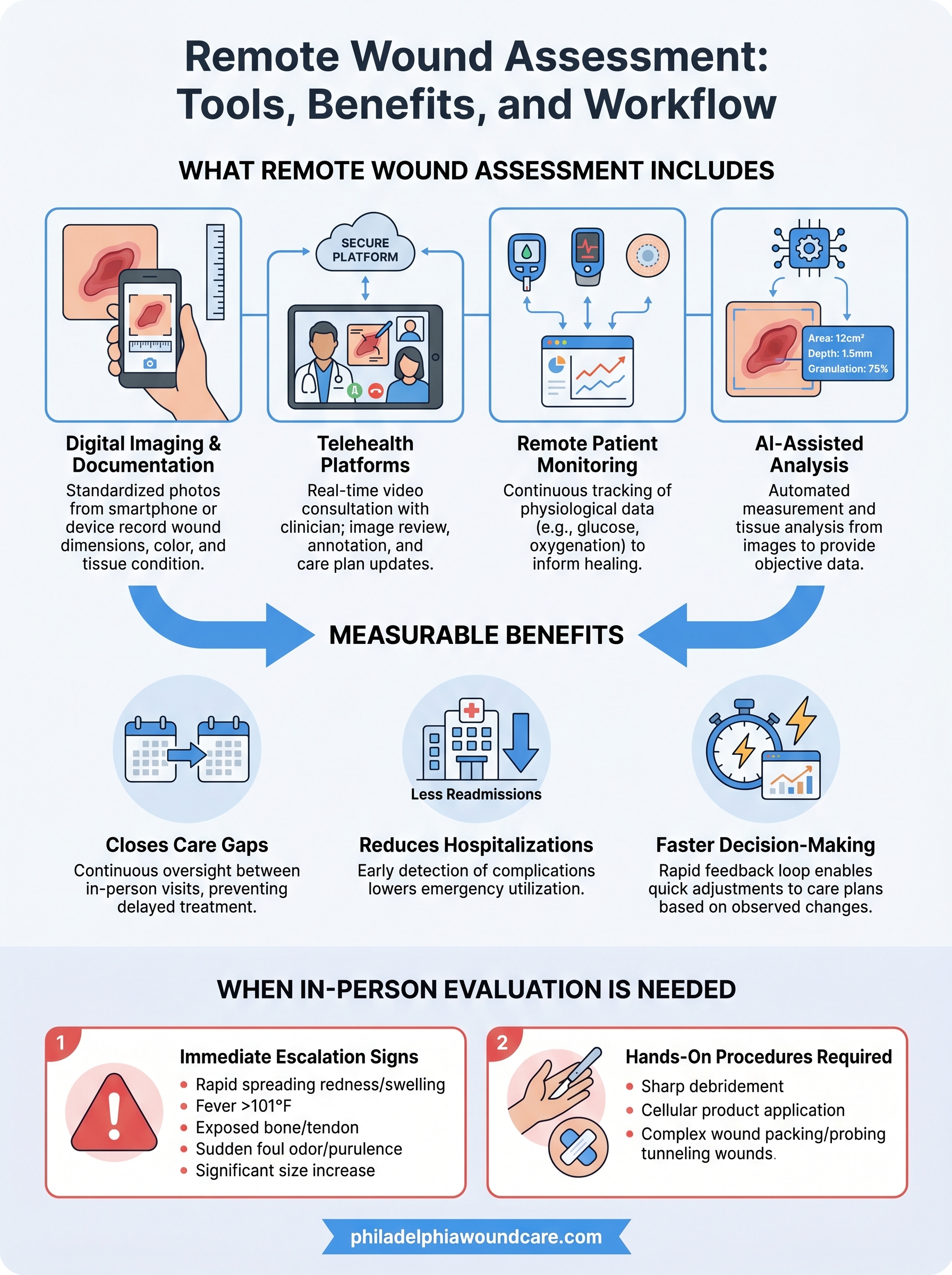 remote wound assessment infographic