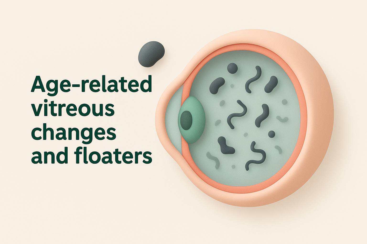 Age-related vitreous changes and floaters