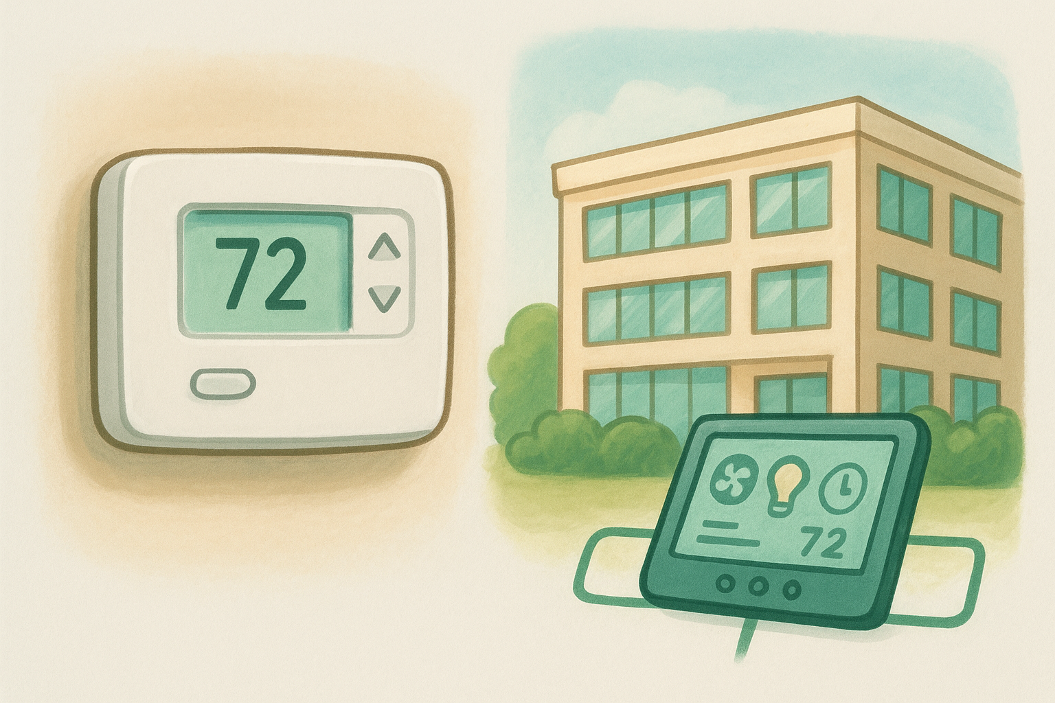 Thermostats and building automation