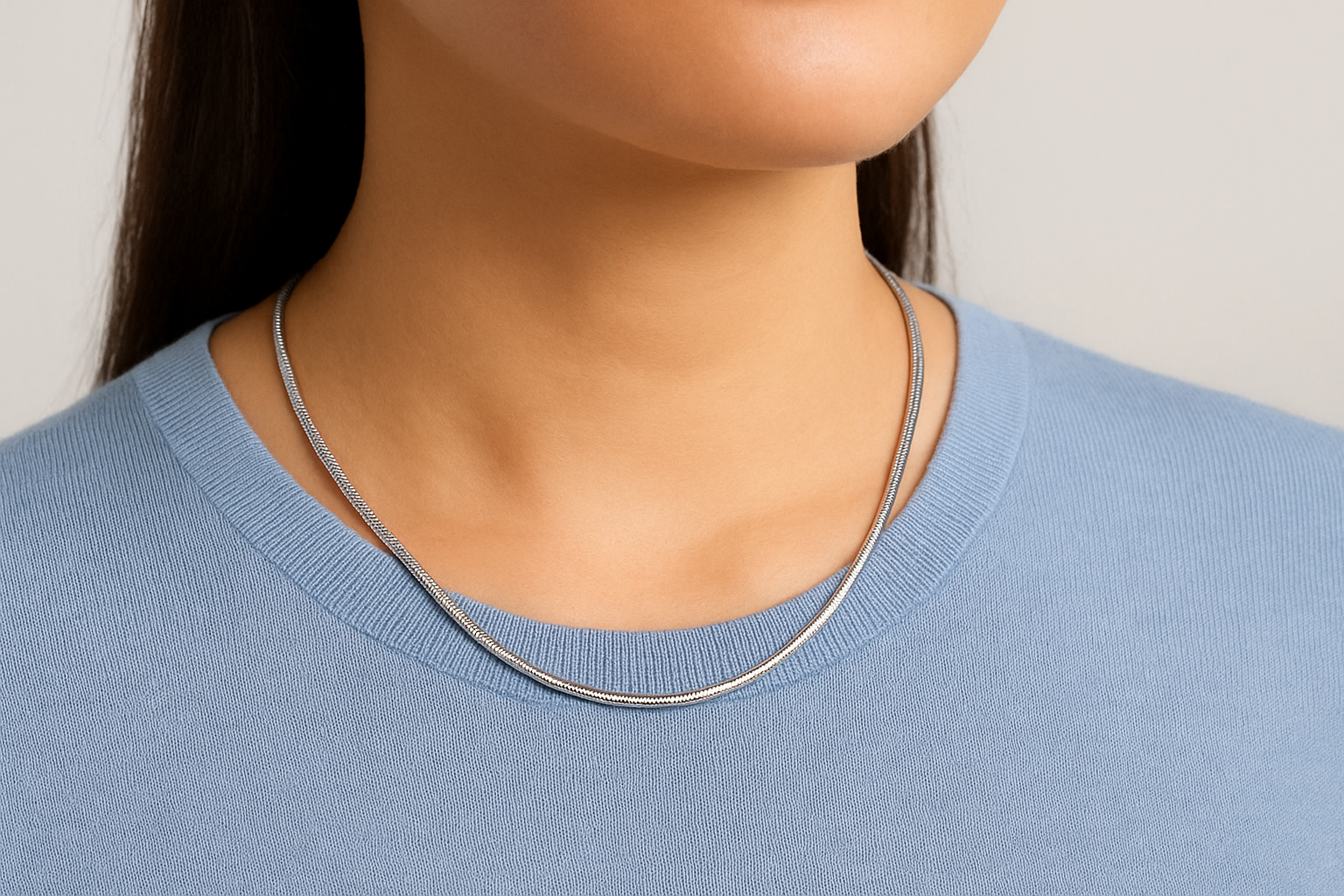 4. Peoples Jewellers sterling silver snake chain options