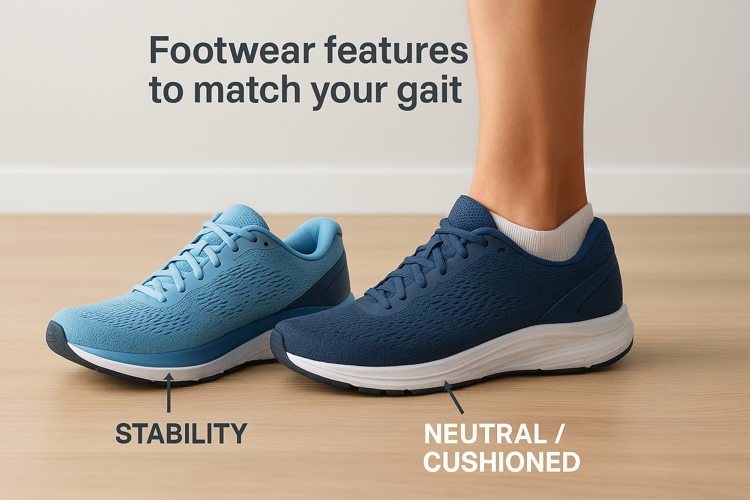 Footwear features to match your gait