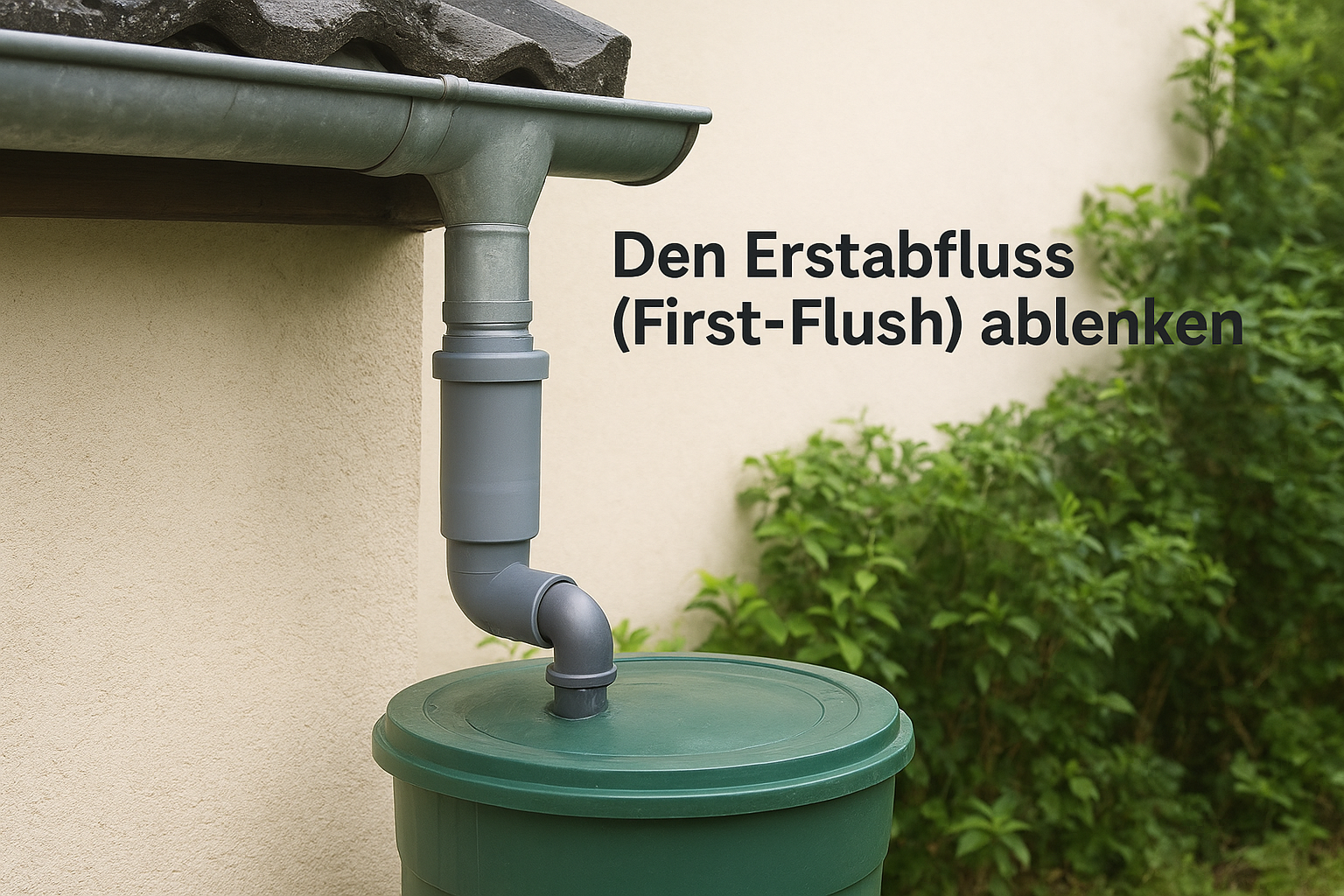 Den Erstabfluss (First-Flush) ablenken
