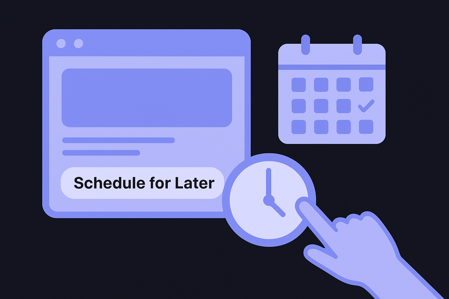 Set the schedule time and publishing type