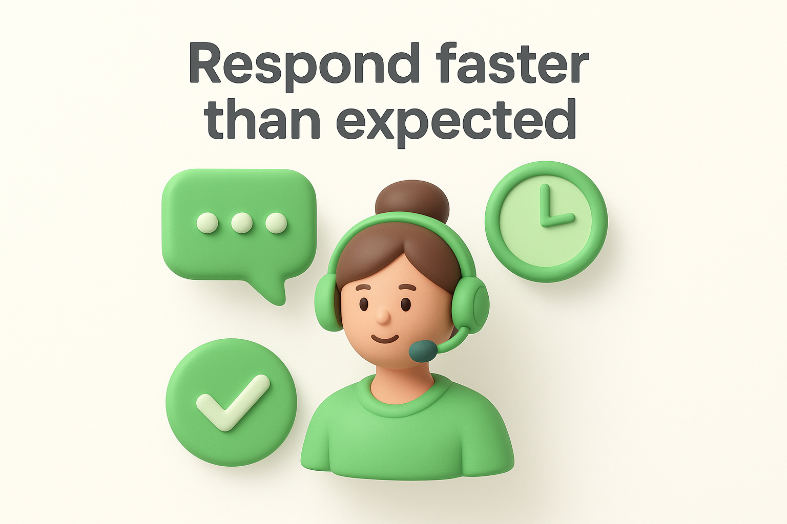 Step 4: Respond faster than expected