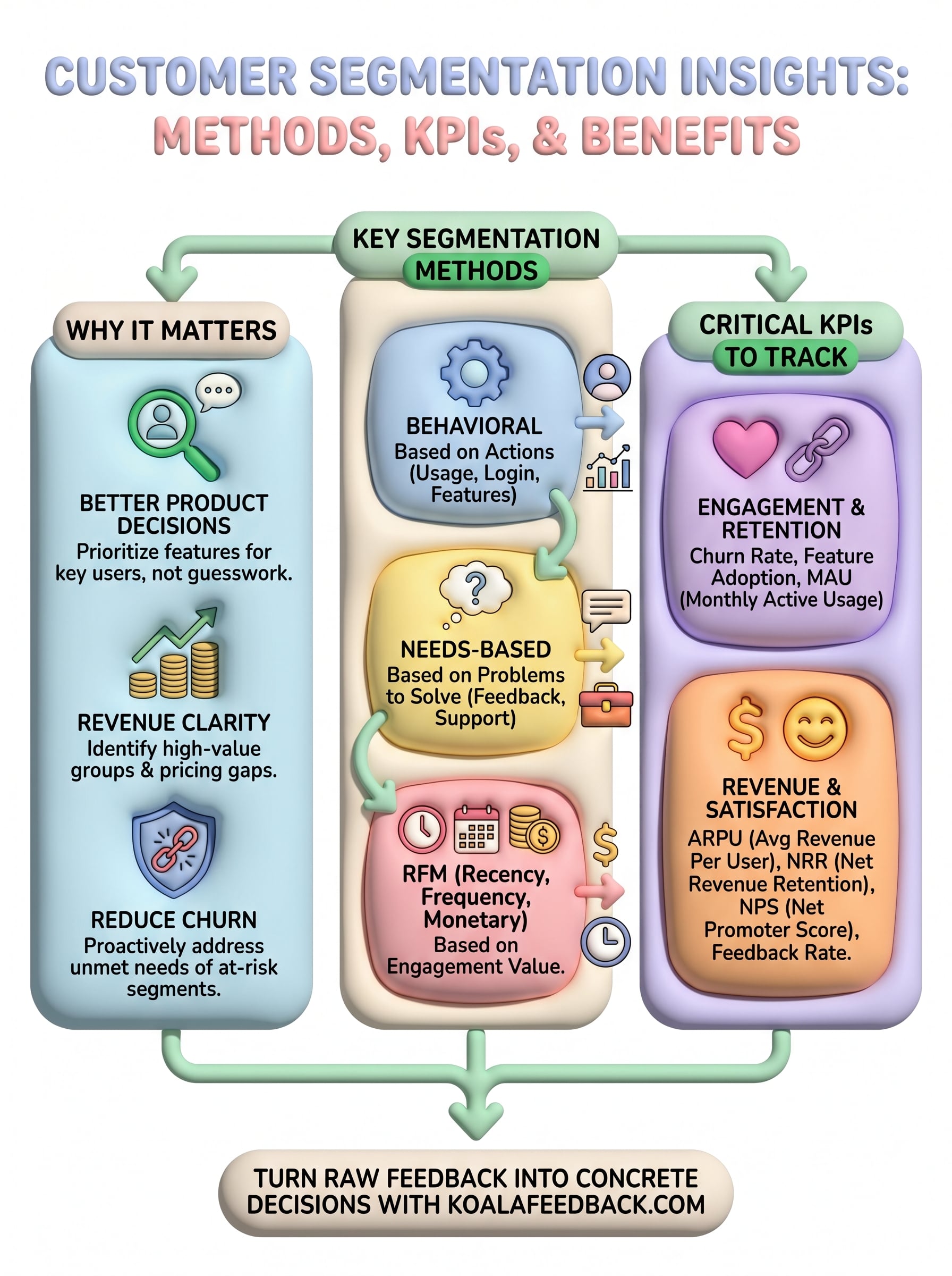 customer segmentation insights infographic