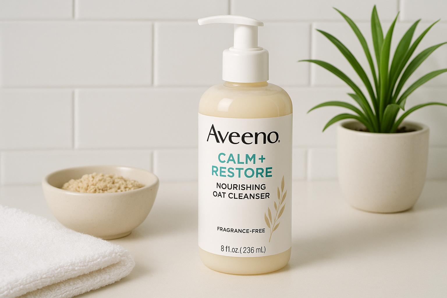5. Aveeno Calm + Restore Nourishing Oat Cleanser