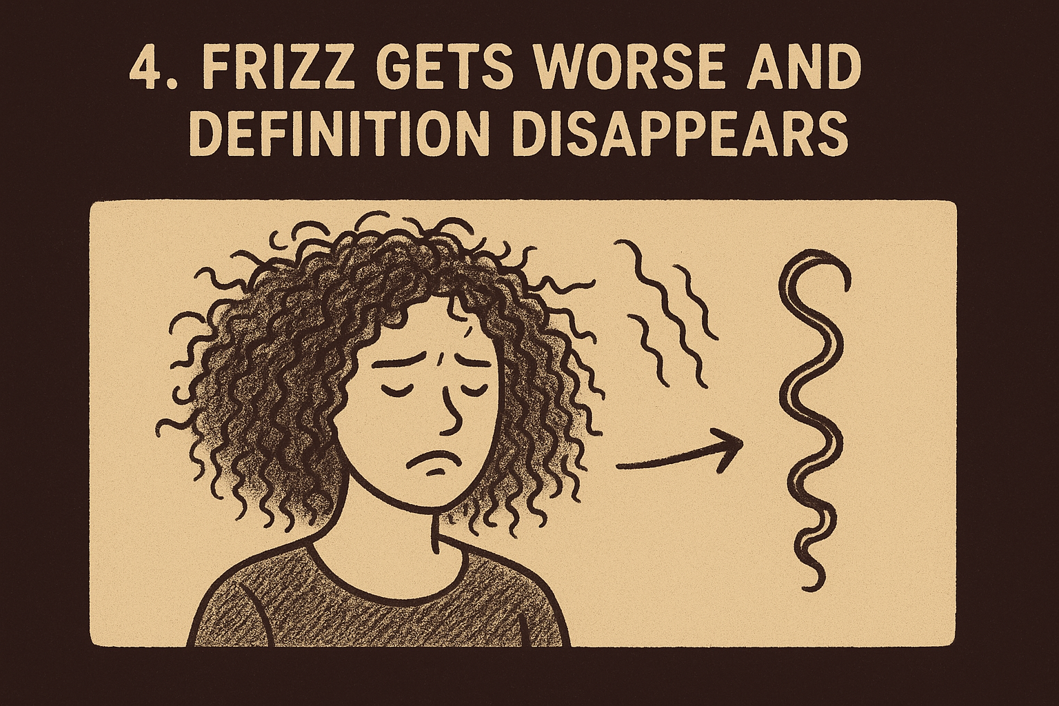 4. Frizz gets worse and definition disappears
