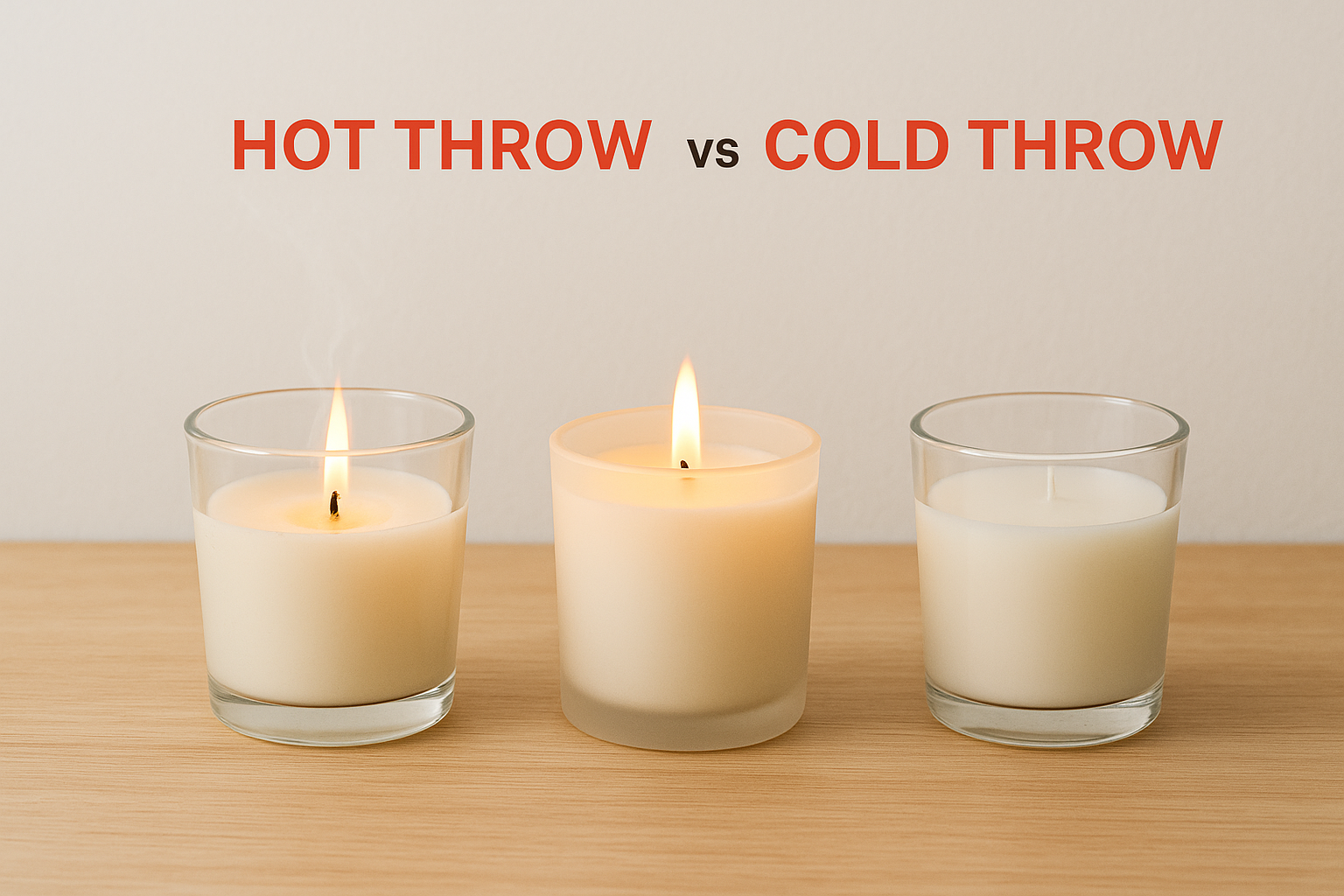 Hot throw vs cold throw in candles