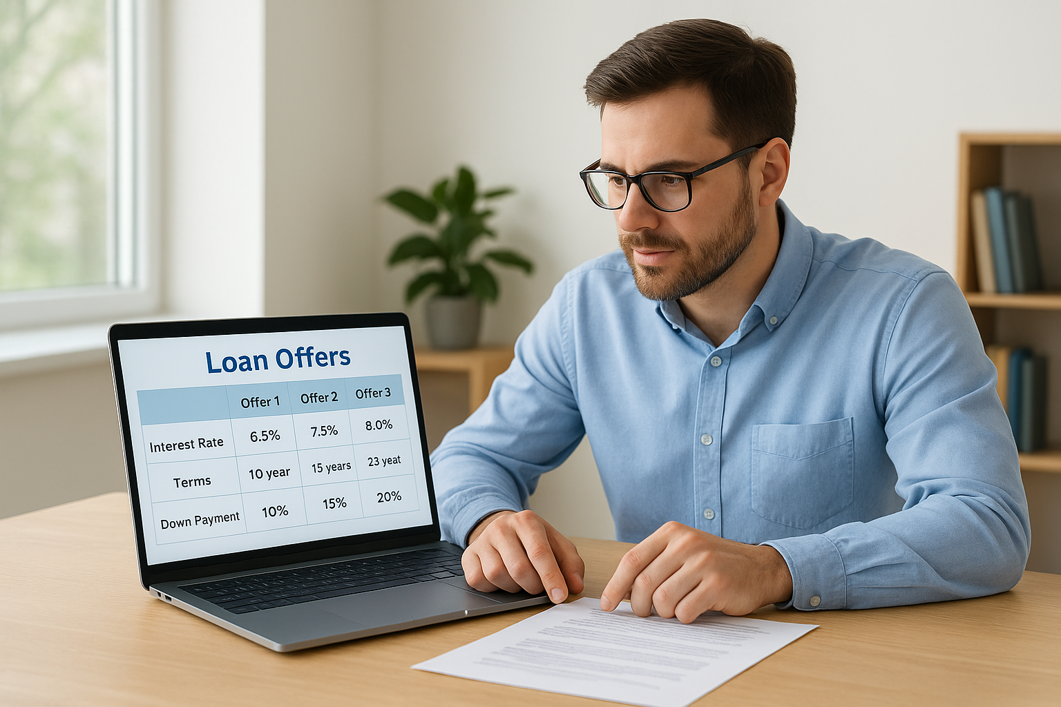 How to evaluate offers side by side