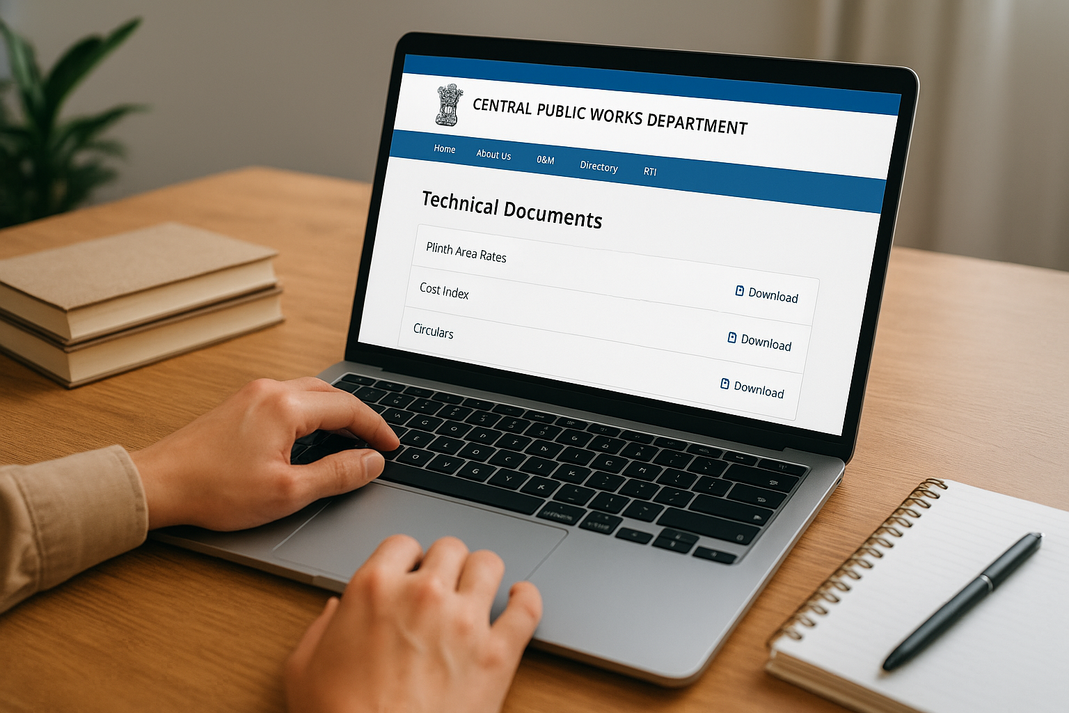 The official CPWD website