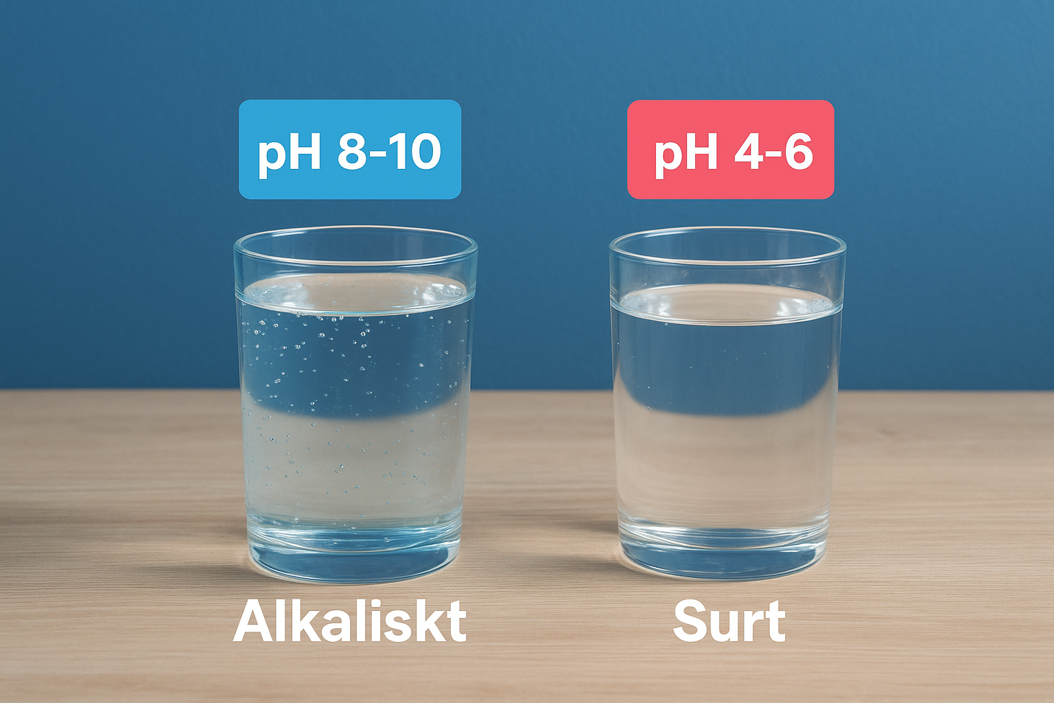 Alkaliskt kontra surt joniserat vatten