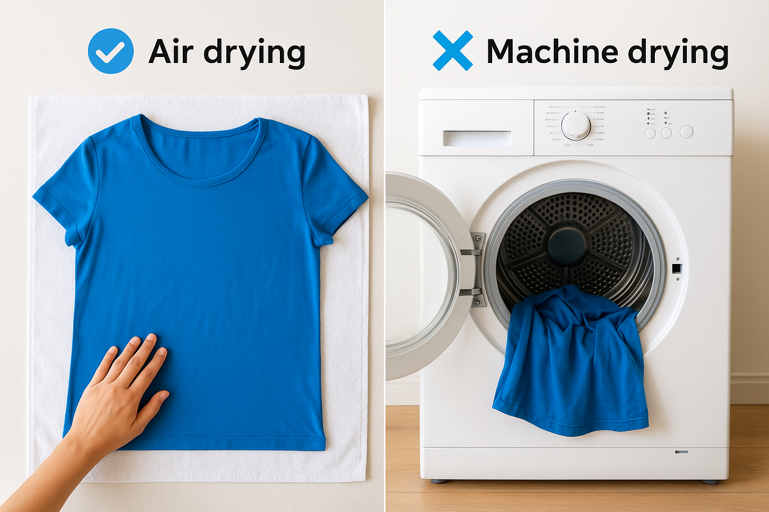 Air drying vs machine drying