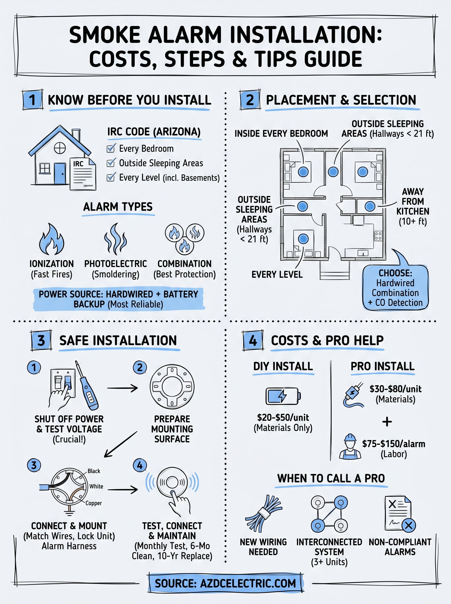 smoke alarm installation near me infographic