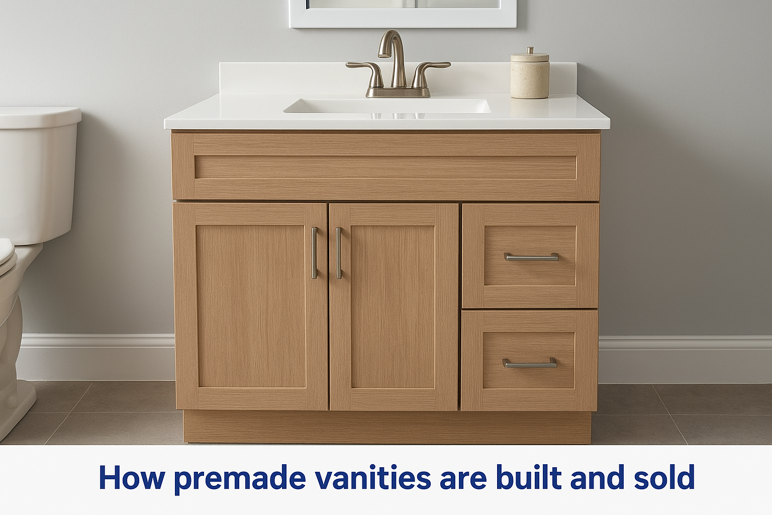 How premade vanities are built and sold