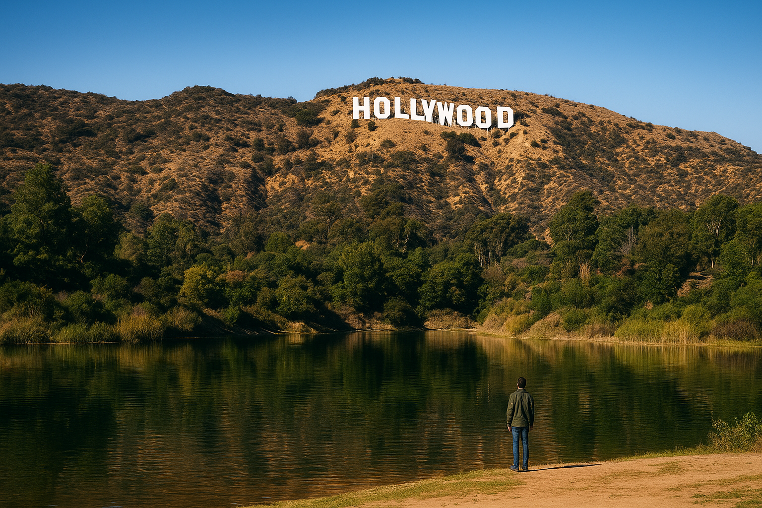 2. Hollywood Sign from Lake Hollywood Park