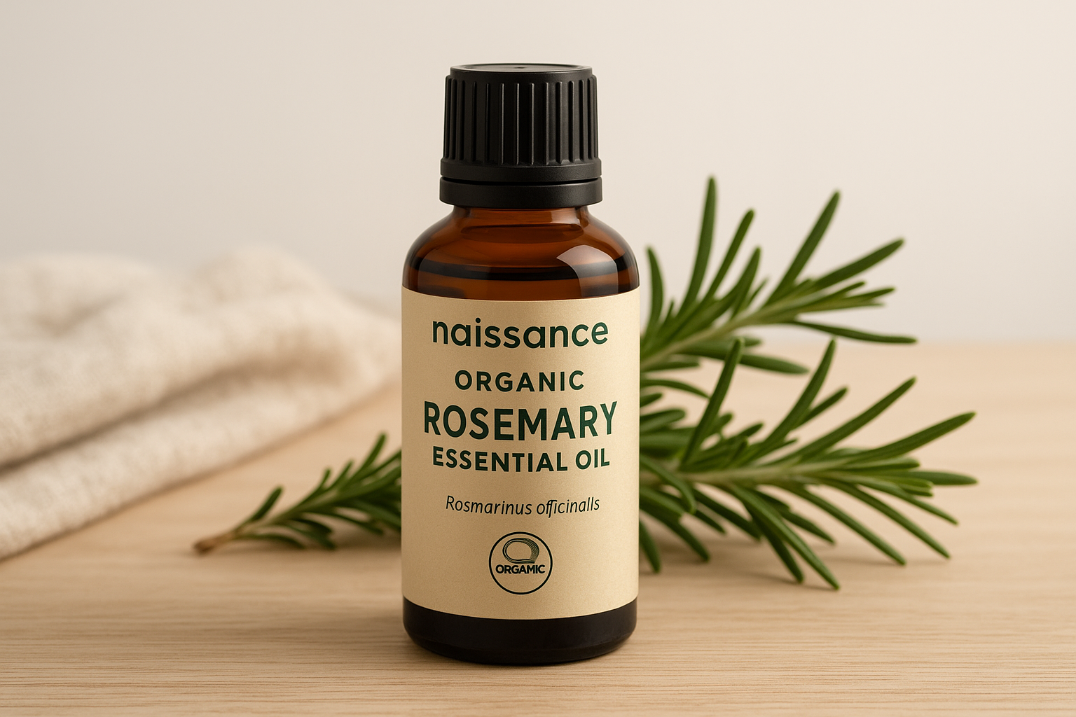 4. Naissance Organic Rosemary Essential Oil