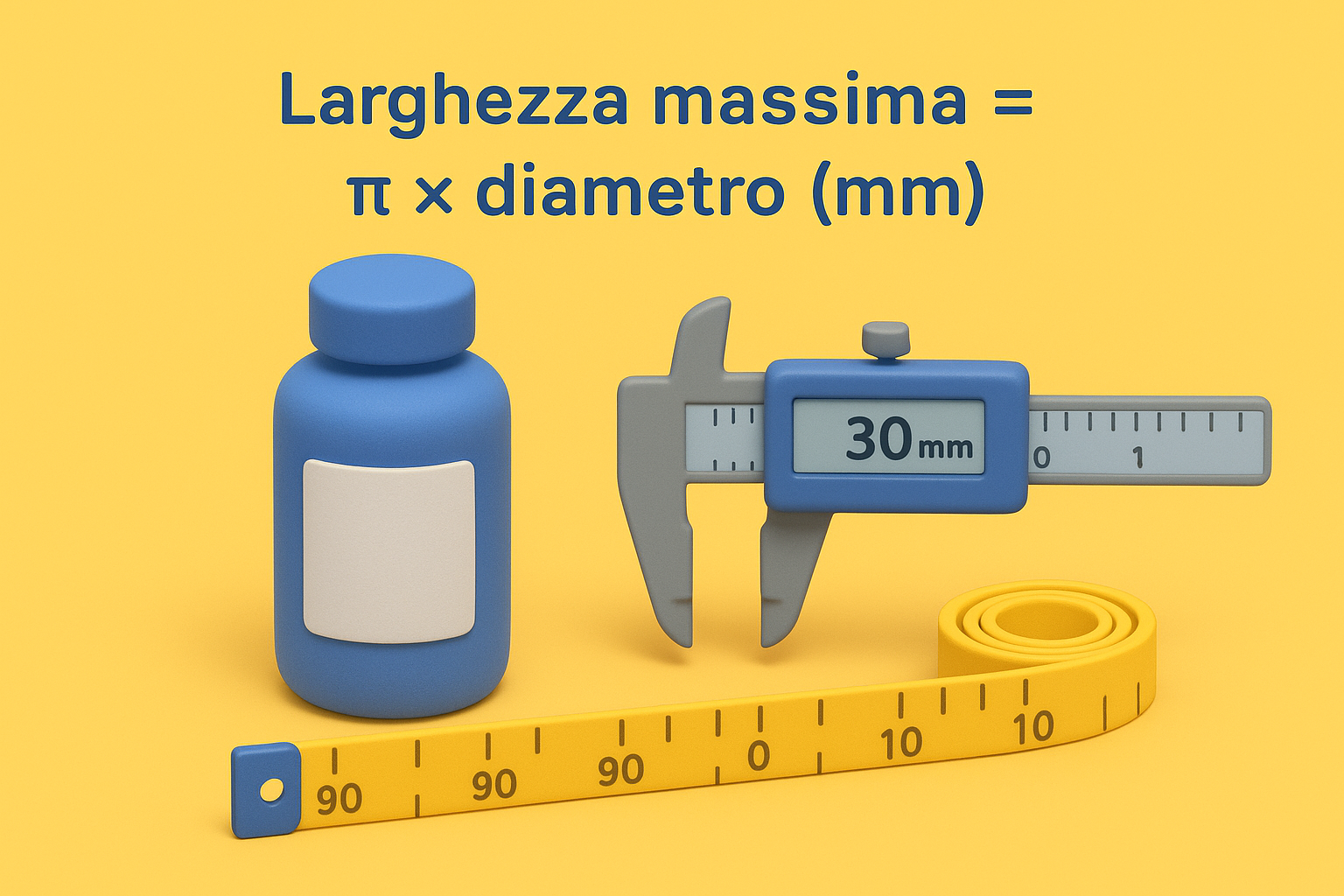 La formula per calcolare larghezza e altezza