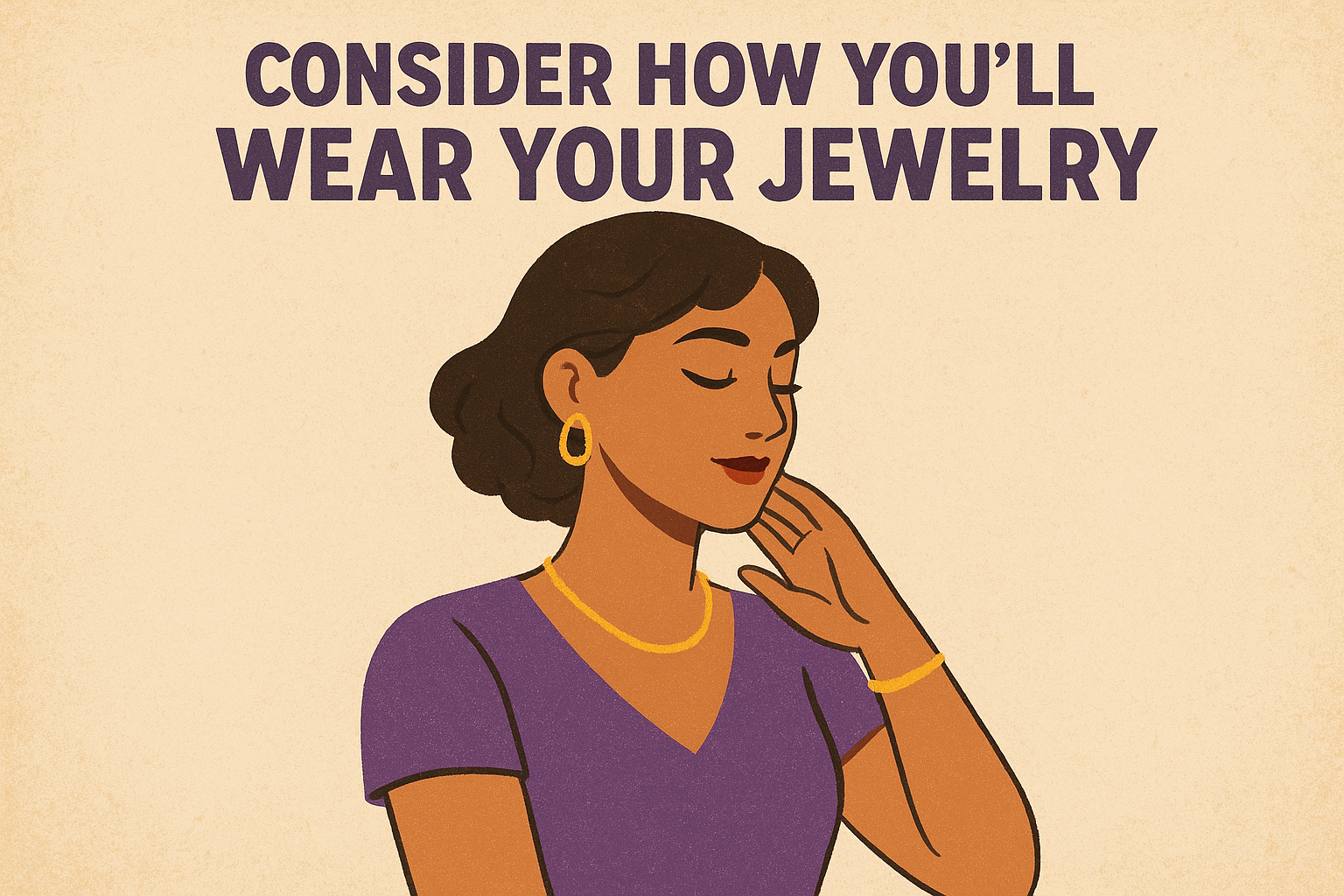 Consider how you'll wear your jewelry