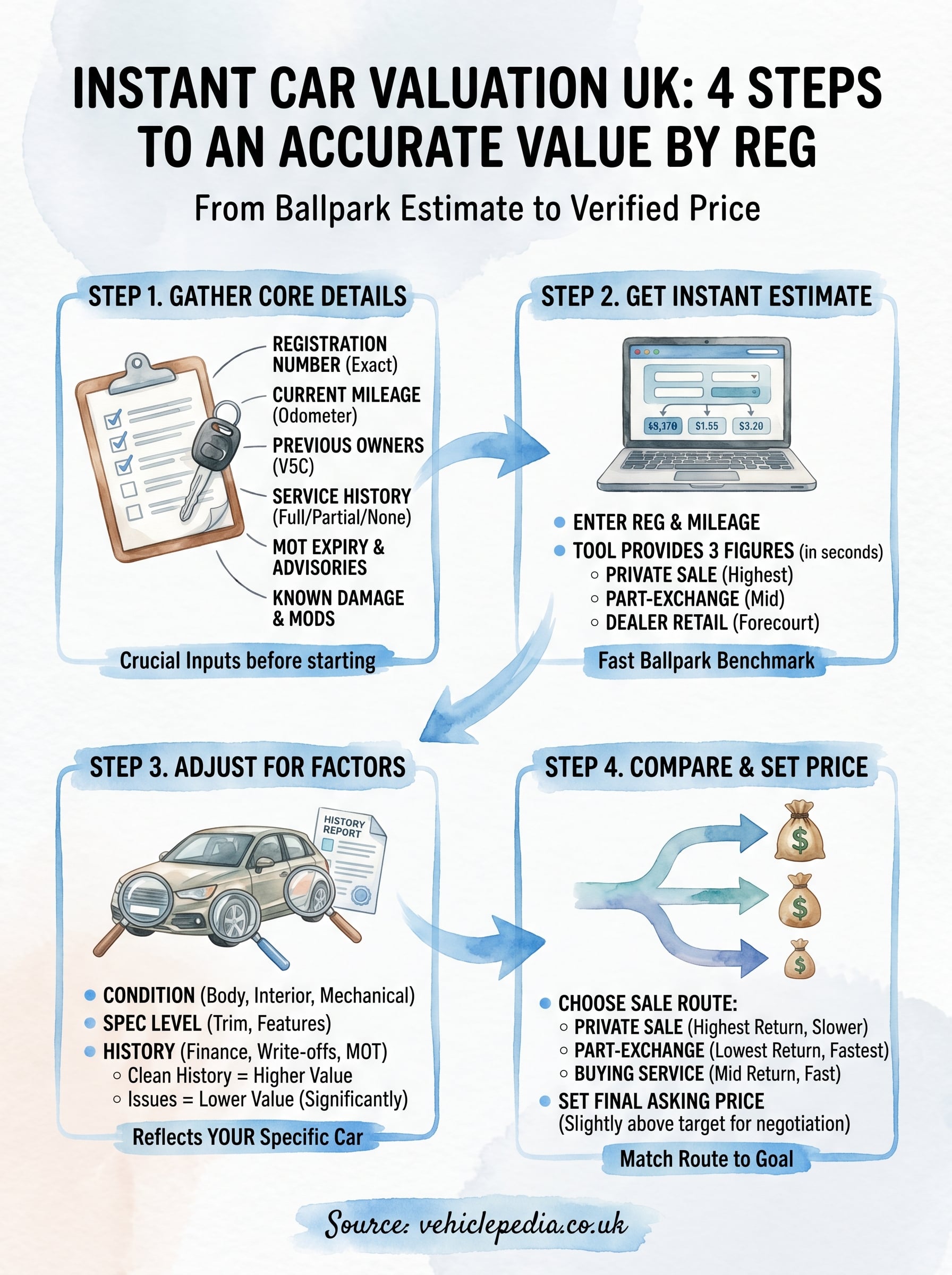 instant car valuation uk infographic