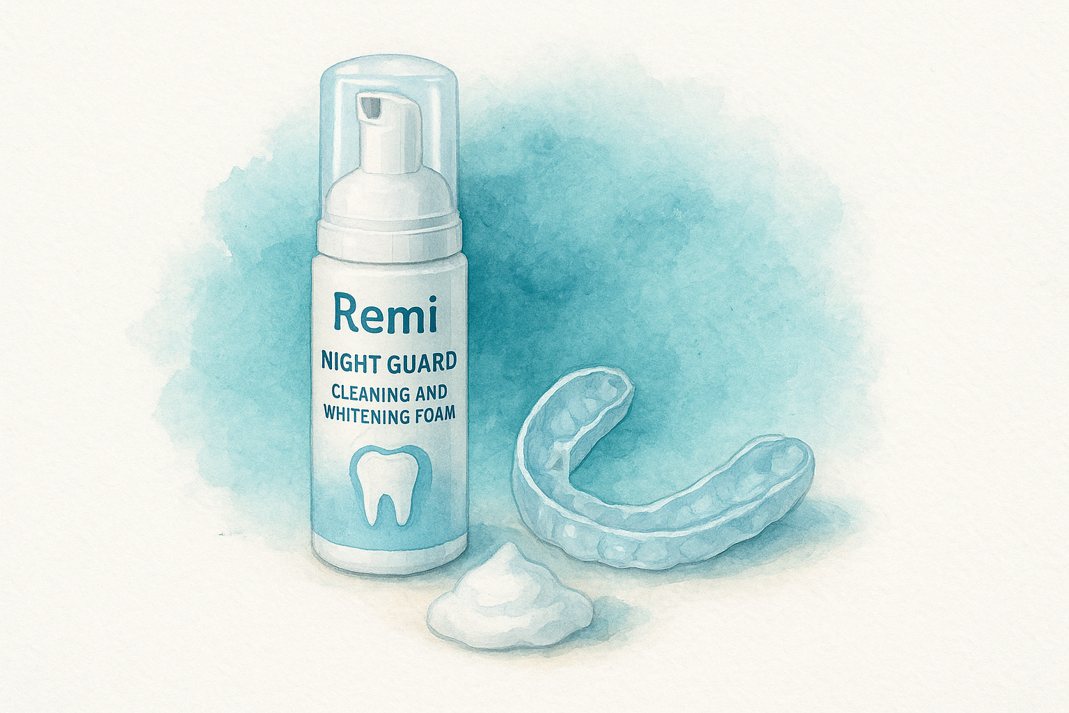 1. Remi Night Guard Cleaning and Whitening Foam