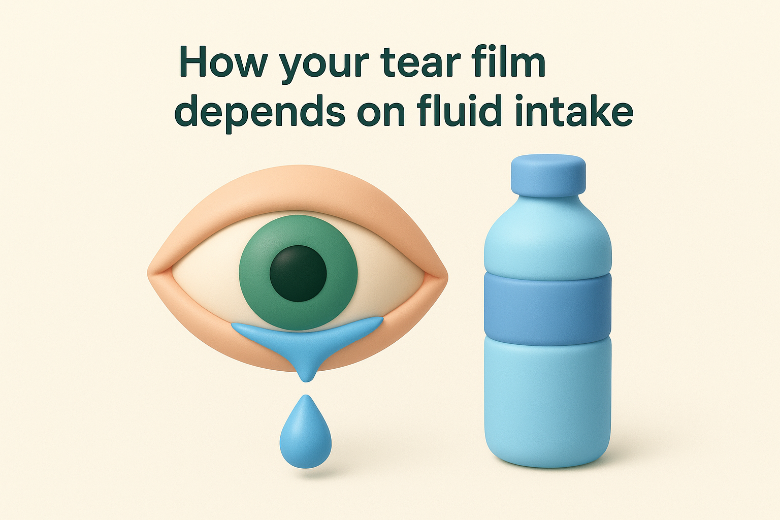 How your tear film depends on fluid intake