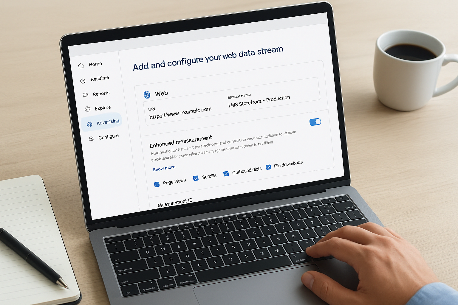 Add and configure your web data stream