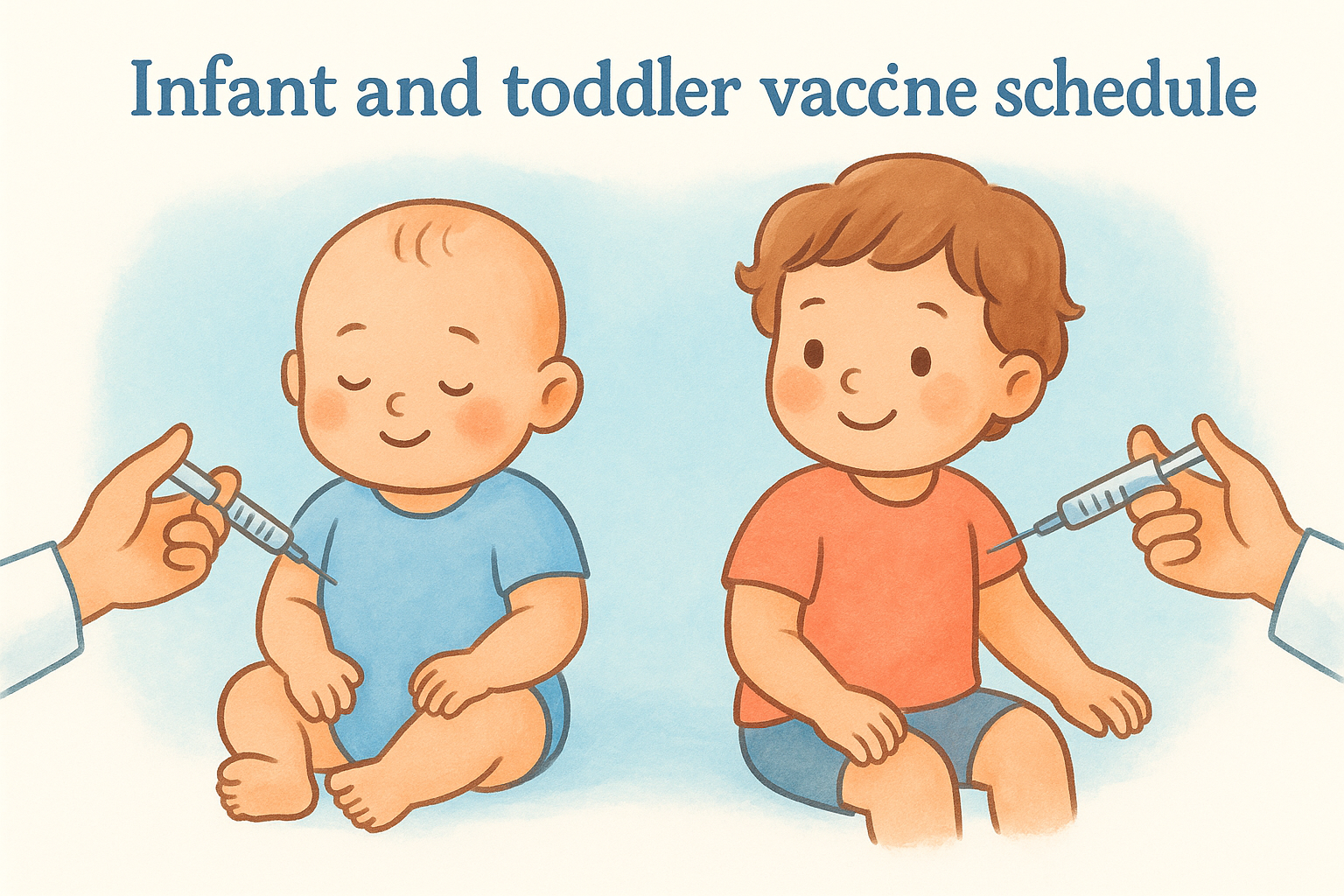 Infant and toddler vaccine schedule