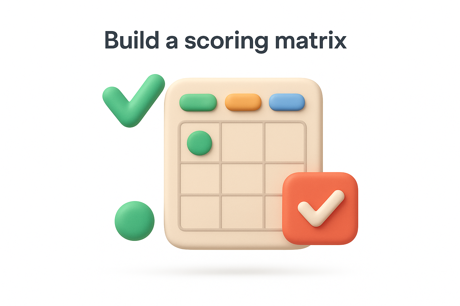 Build a scoring matrix