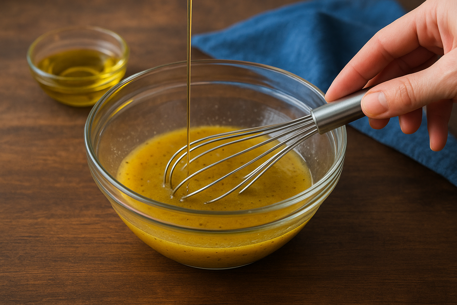 Emulsify the dressing properly