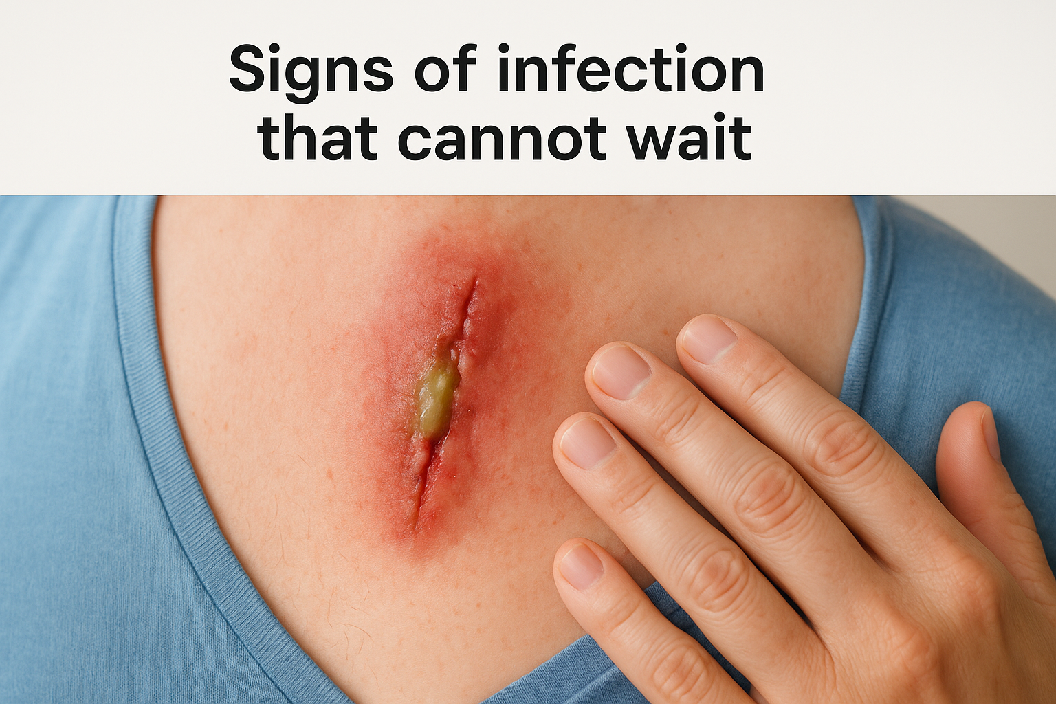 Signs of infection that cannot wait