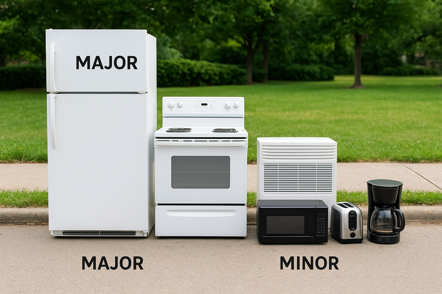 Major vs. minor appliances