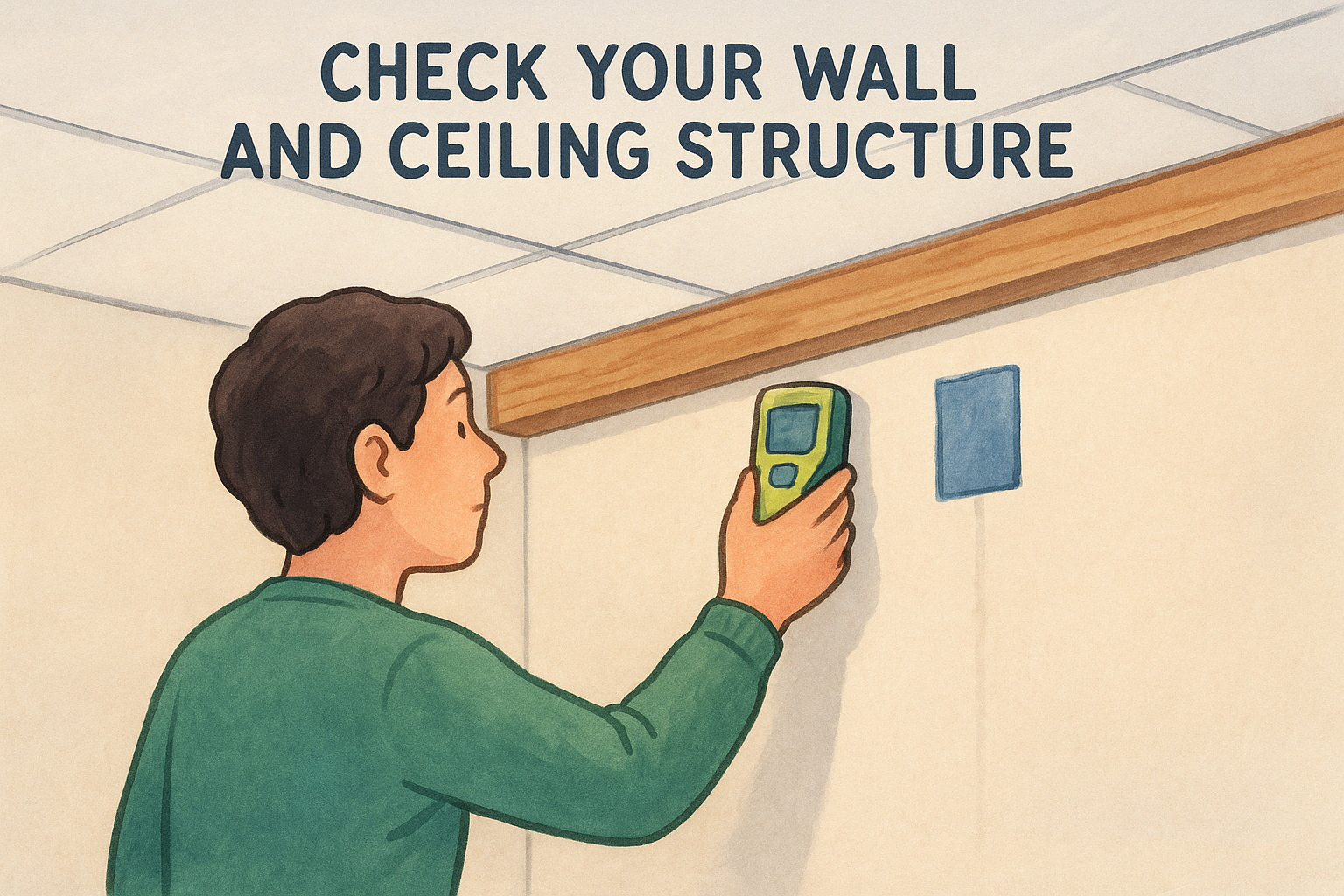 Check your wall and ceiling structure