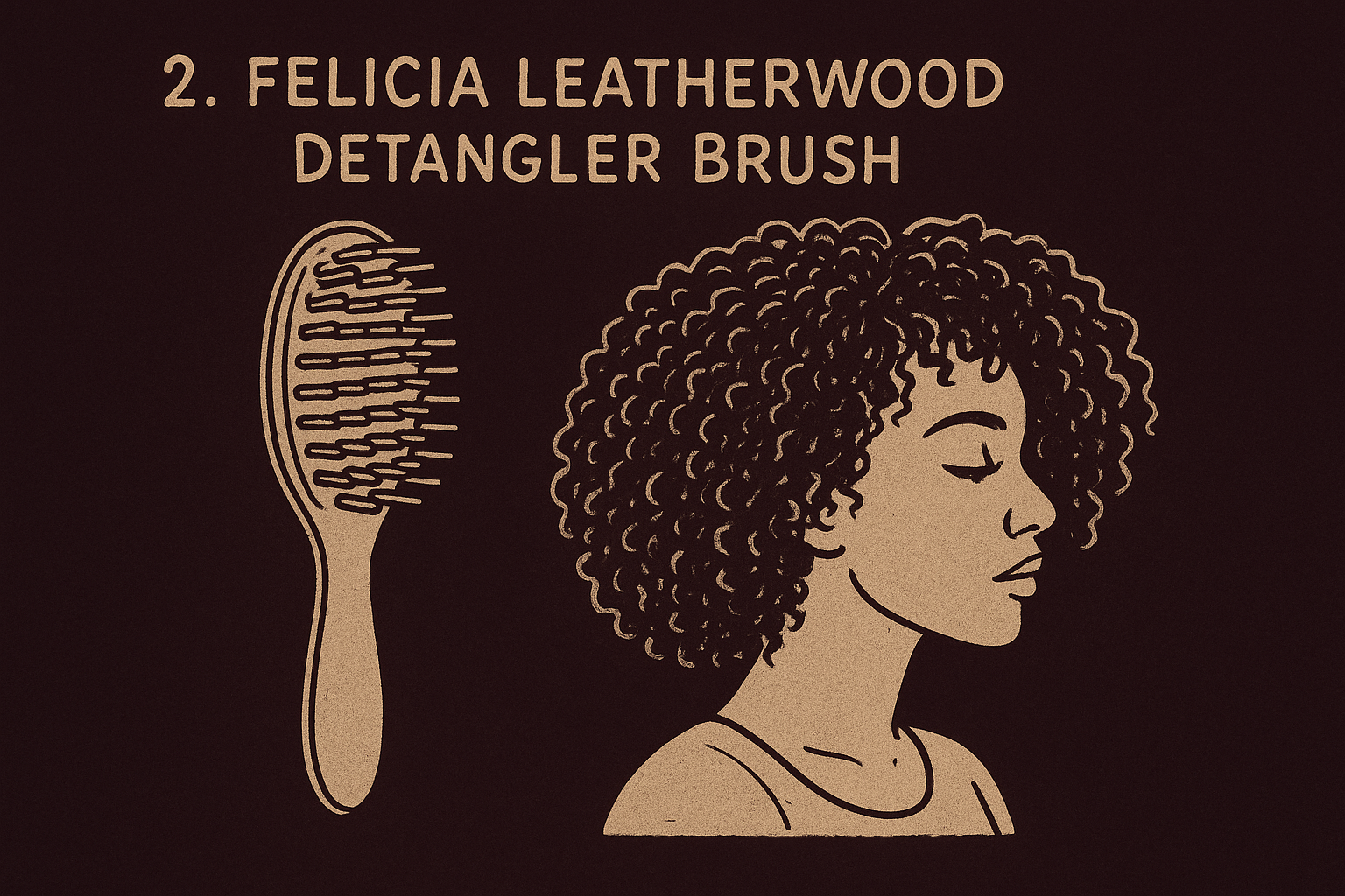 1. Felicia Leatherwood detangler brush