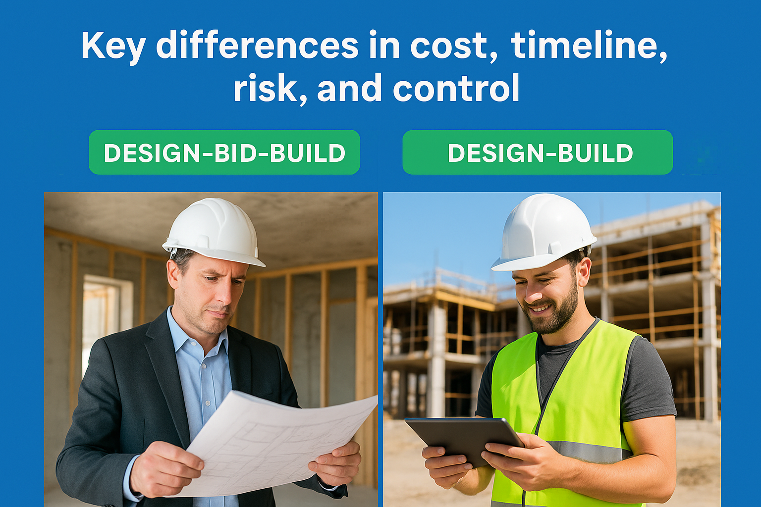 Key differences in cost, timeline, risk, and control