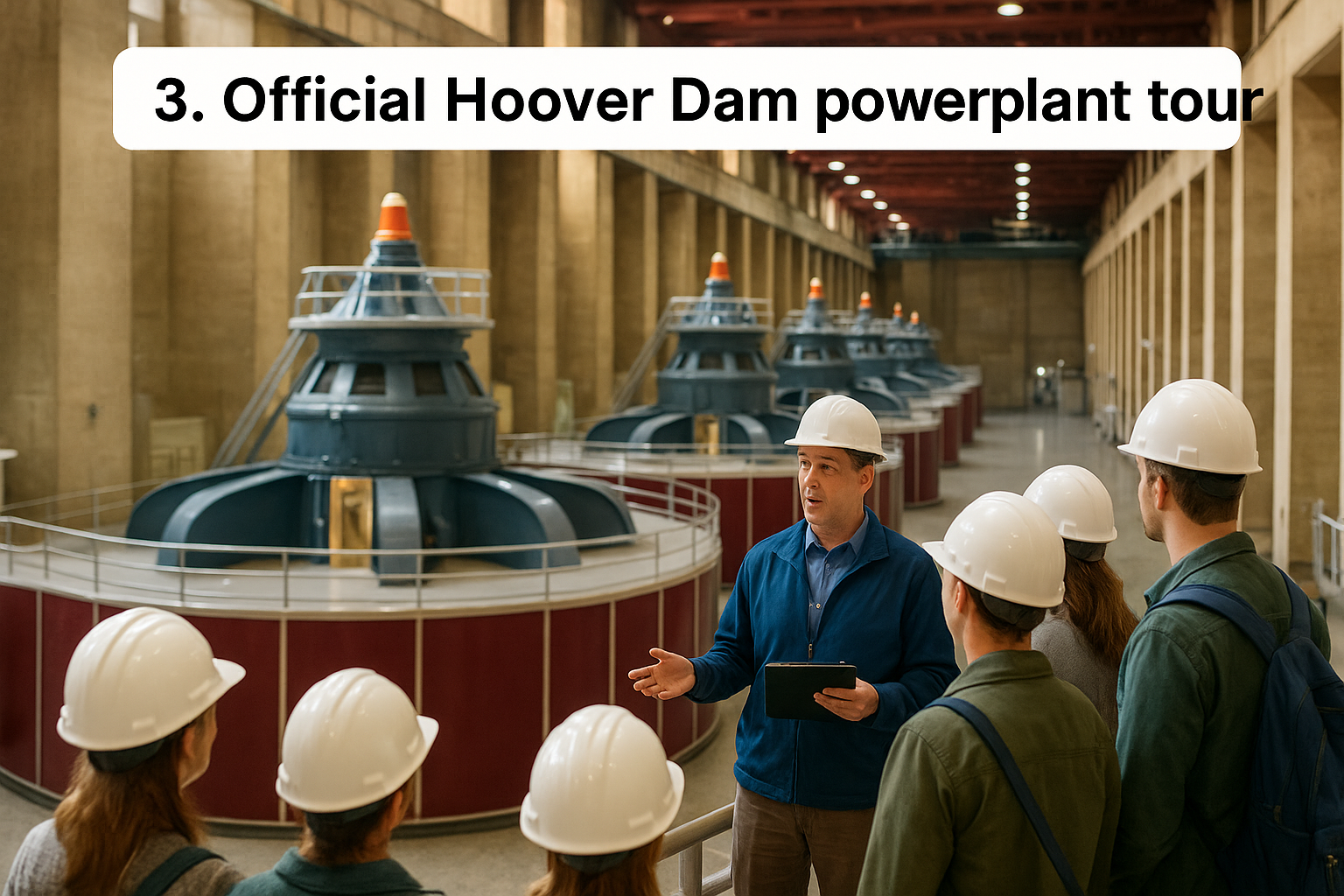 3. Official Hoover Dam powerplant tour