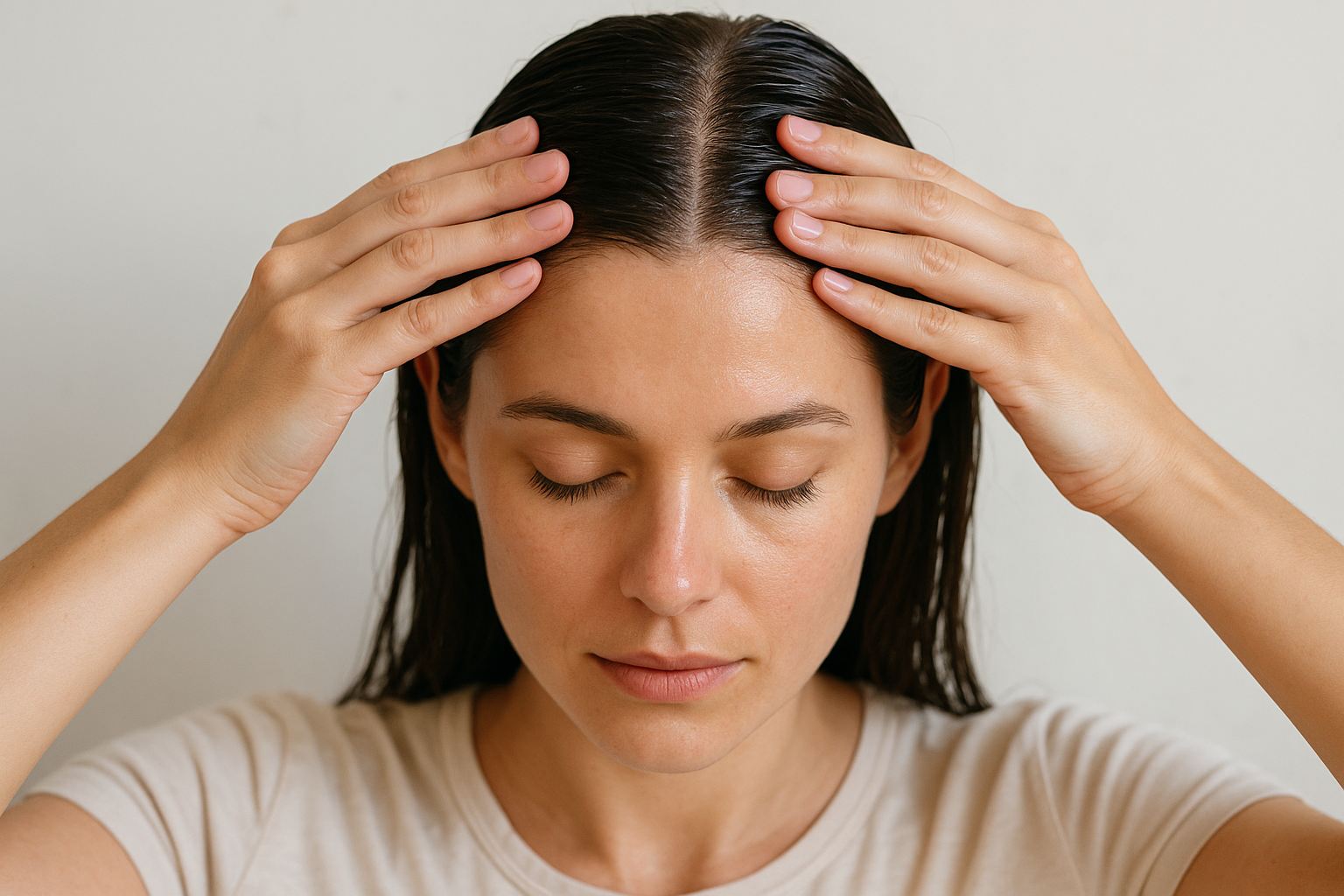 Massage in with the correct technique