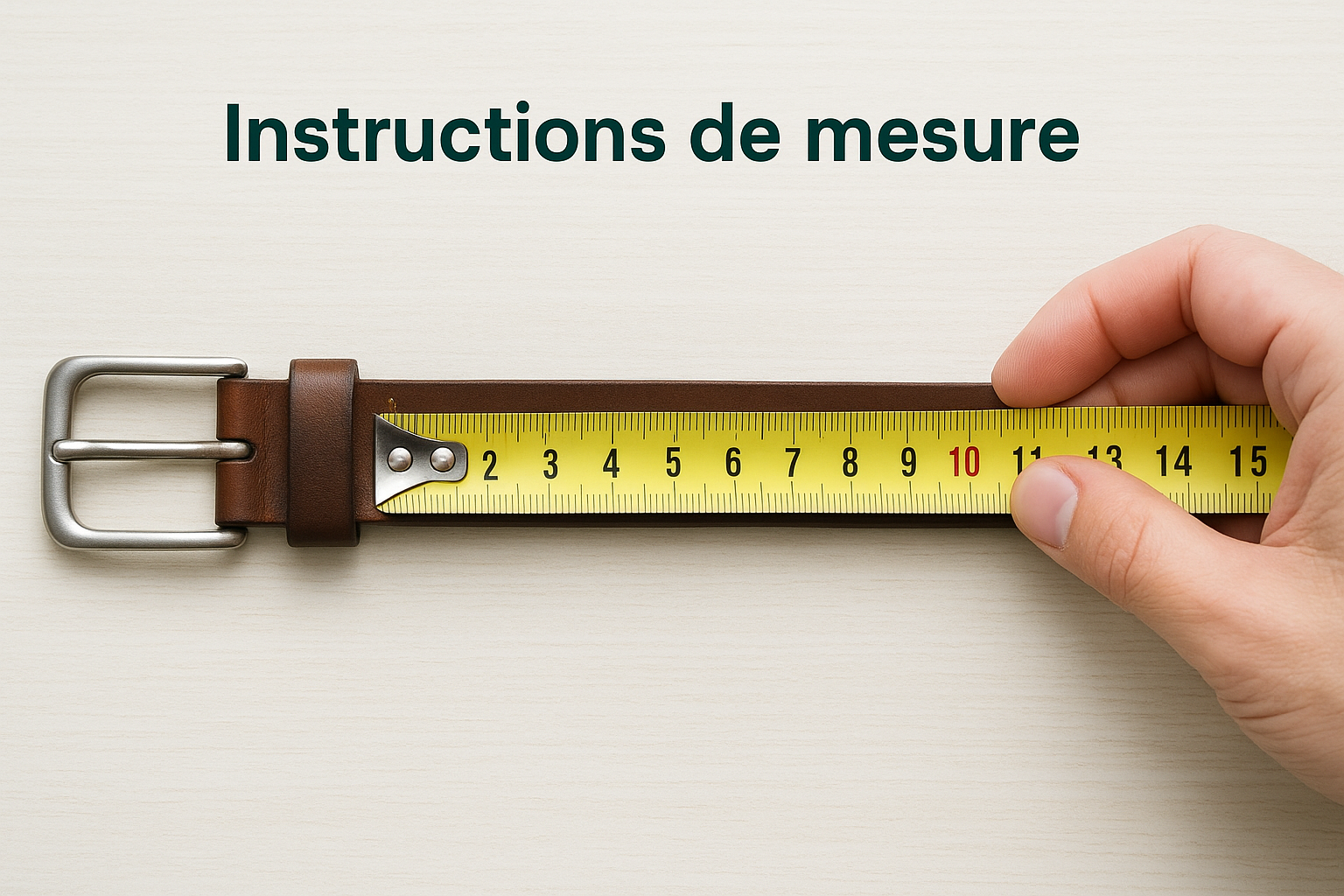 Instructions de mesure