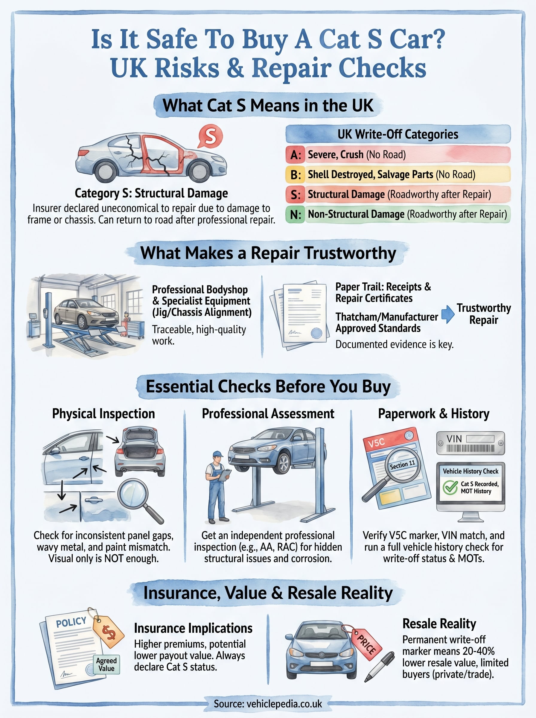 is it safe to buy a cat s car infographic