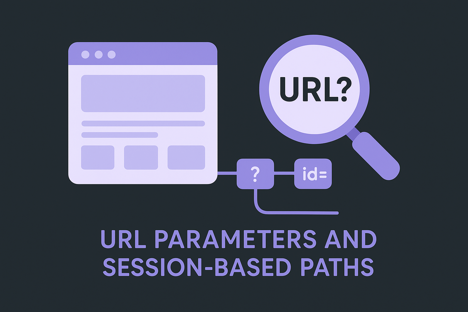 URL parameters and session-based paths