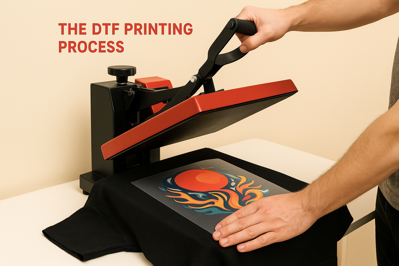 The DTF printing process