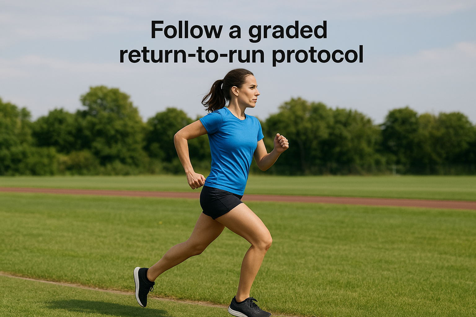 Follow a graded return-to-run protocol