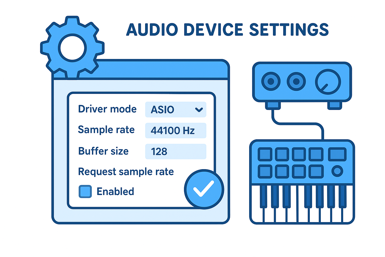 Configure your audio device settings