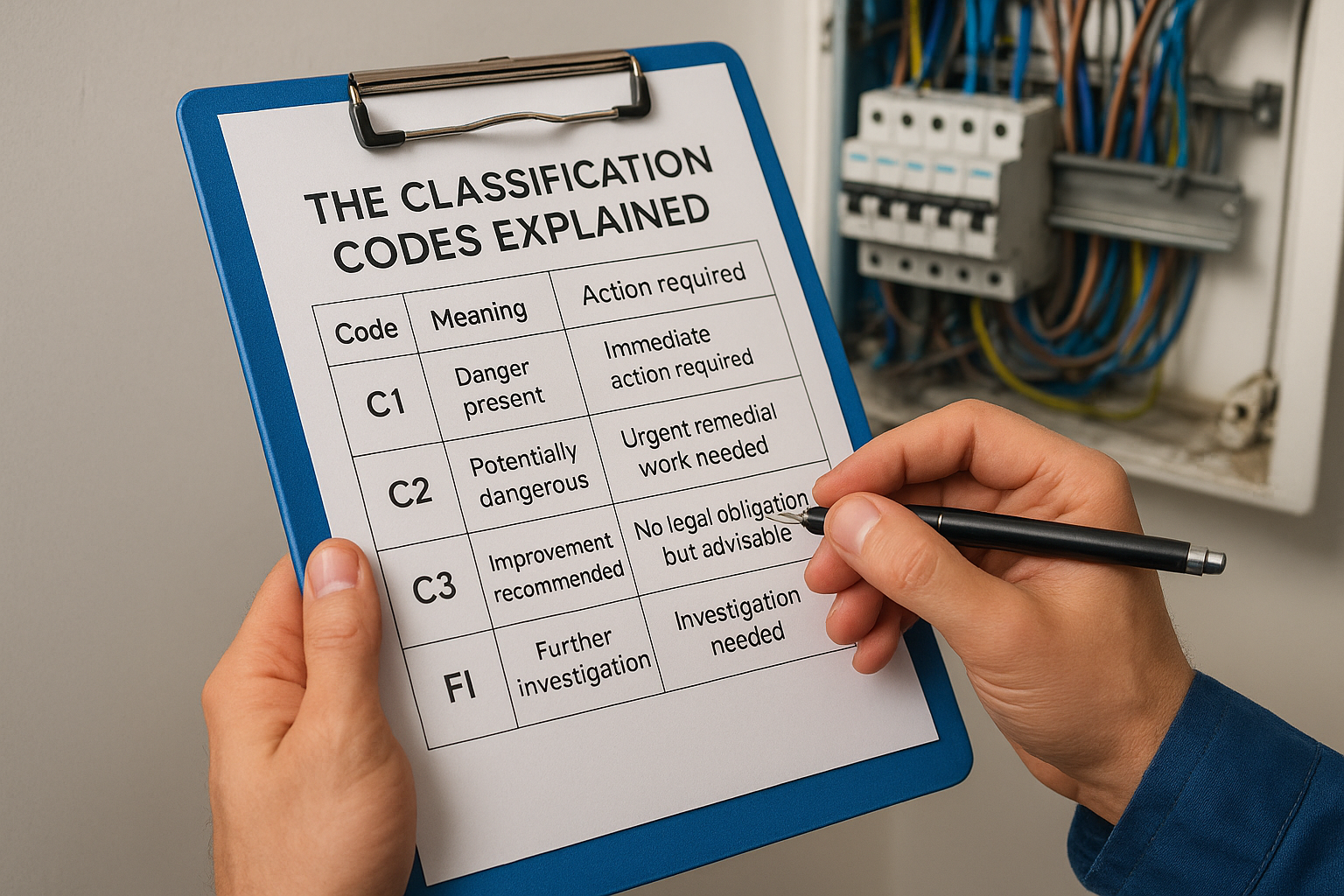 The classification codes explained