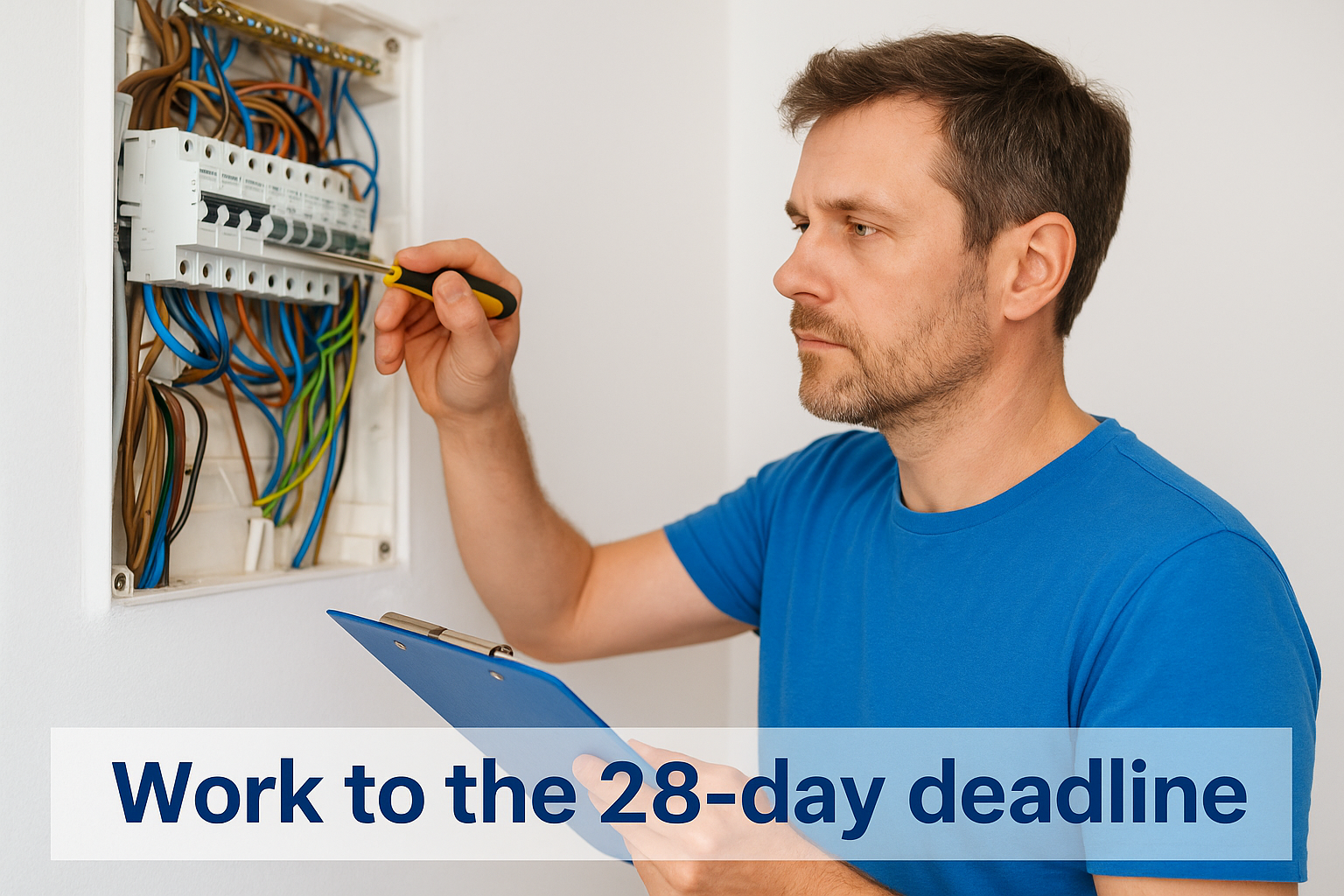 Work to the 28-day deadline