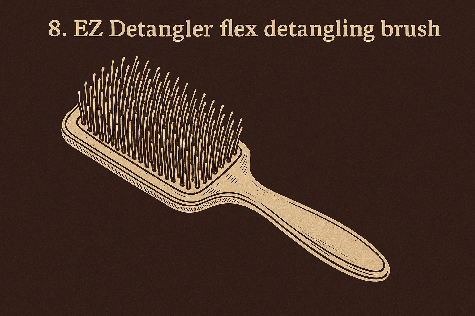 7. EZ Detangler flex detangling brush
