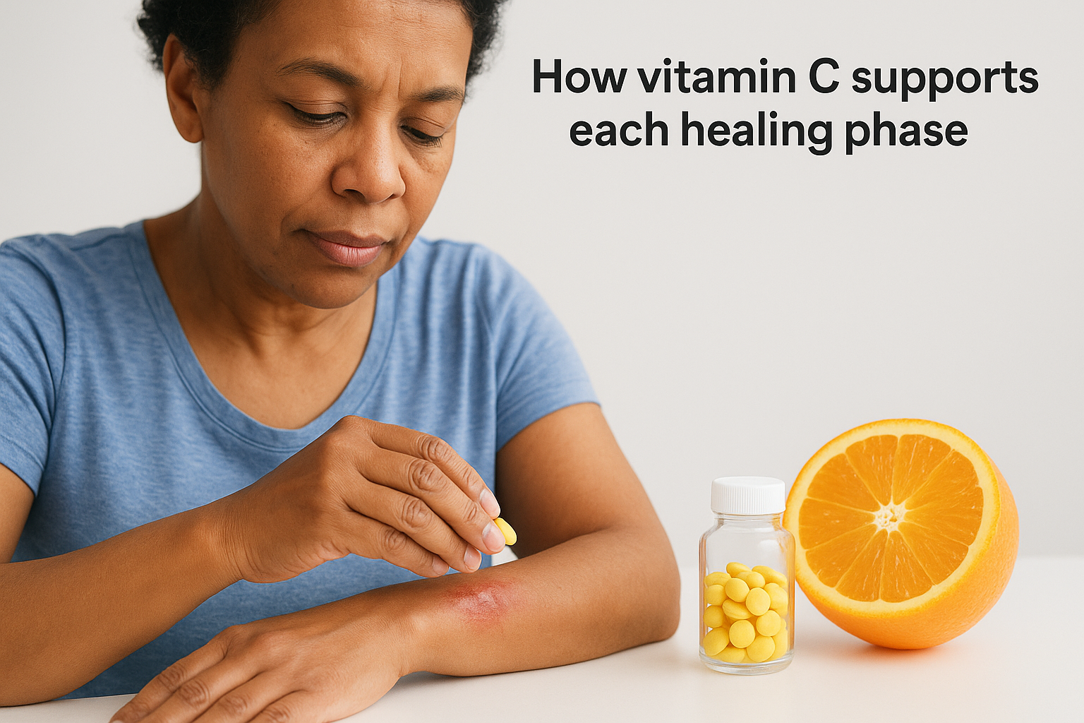 How vitamin C supports each healing phase