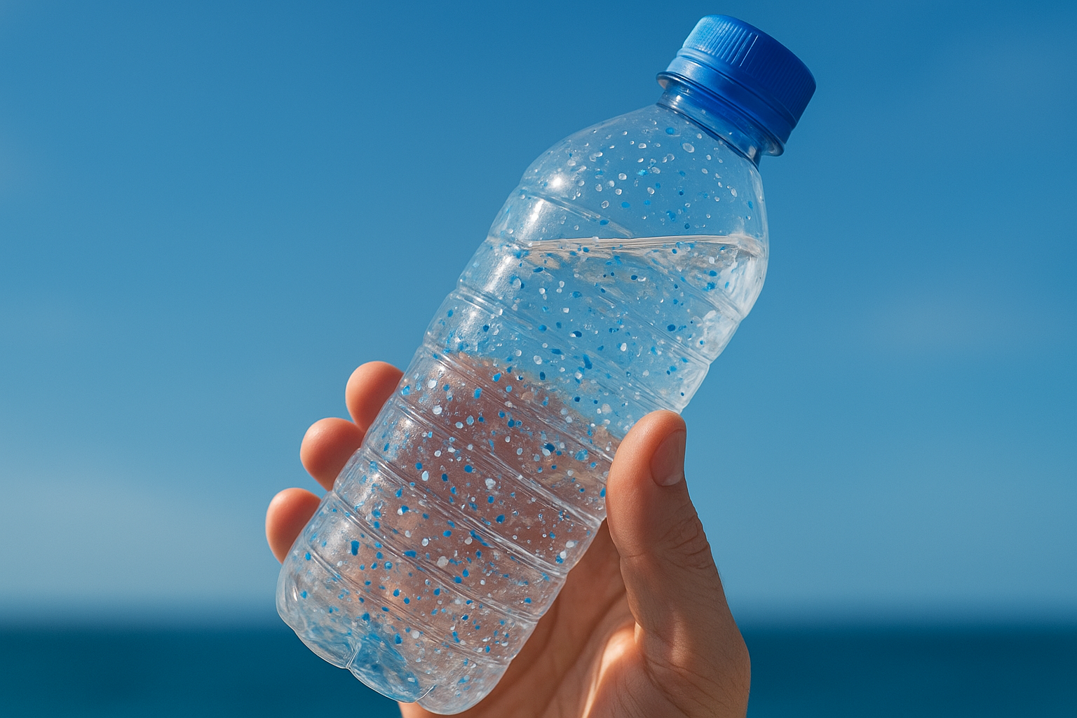 Mikroplaster från plastflaskor