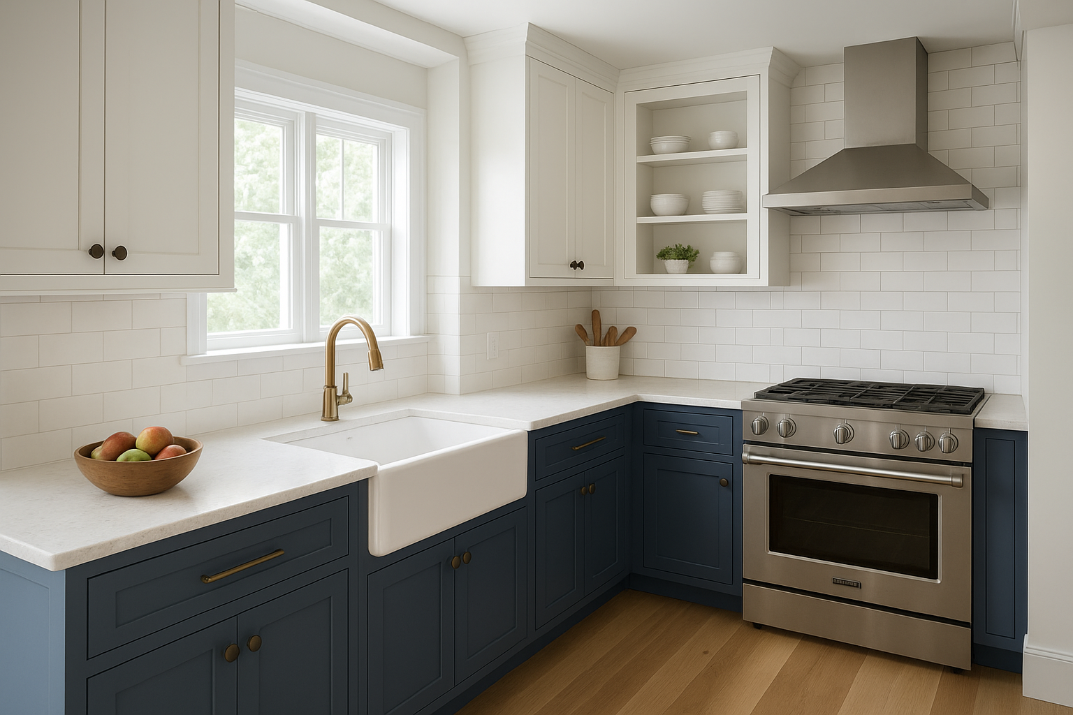 Custom cabinetry details that fit Cape Cod style