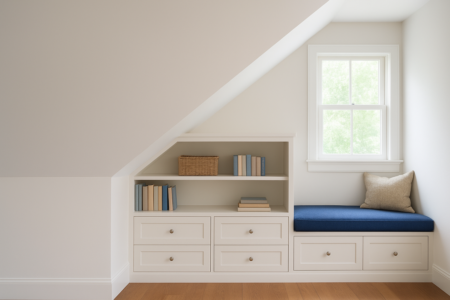 Built-in solutions for knee walls and low ceilings